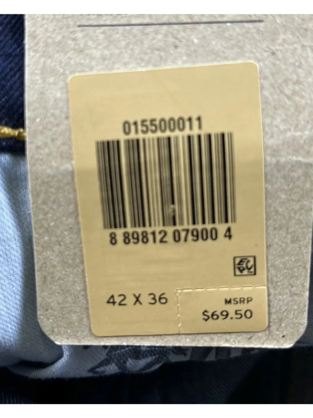 Levi's Men's 550 Relaxed Fit Jean Stretch Dark Blue Denim 42W x 36L
